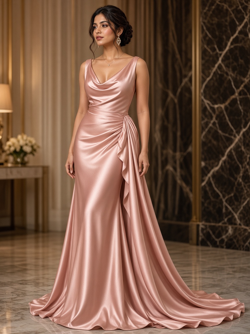 Maahi Blush Reception Gown by Maahi Occasions Reception gown in Blush, available to rent