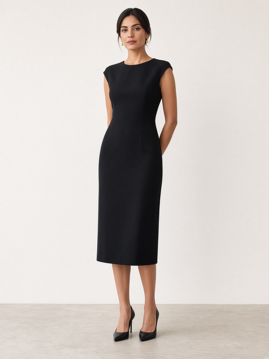 Marlowe Black Formal Sheath by Atelier Marlowe Sheath in Black, available to rent