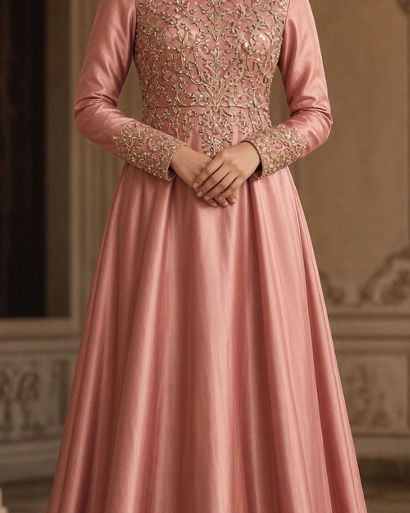 Meher Rose Engagement Gown by Atelier Meher Engagement gown in Rose Gold, available to rent