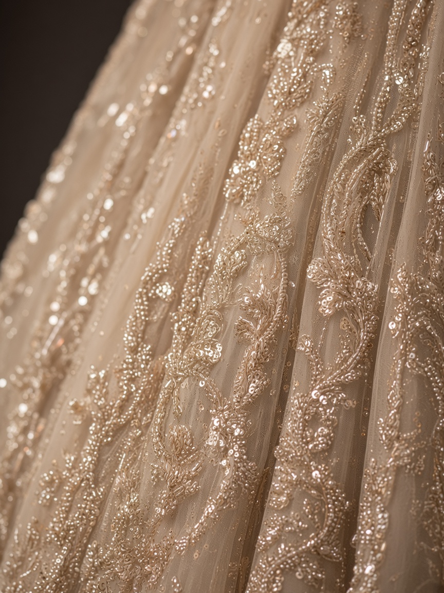 Noor Champagne Cocktail Lehenga by Noor by Isha Cocktail lehenga in Champagne, available to rent
