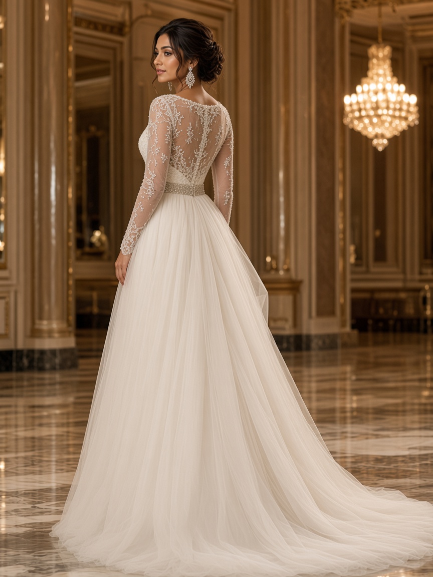 Noor Ivory Reception Gown by Noor by Isha Reception gown in Ivory, available to rent