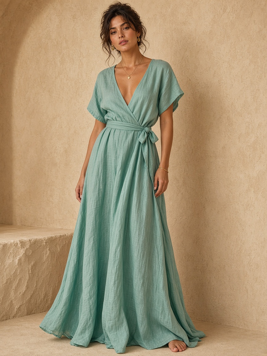 Peregrine Seafoam Maxi by Peregrine Atelier Resort maxi in Seafoam, available to rent
